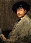 James Abbot McNeill Whistler Arrangement in Grey Portrait of the Painter Sweden oil painting artist